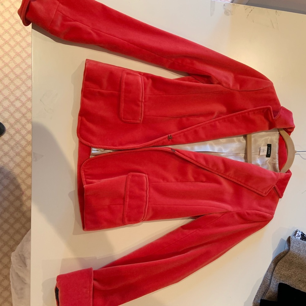 Red velvet J Crew Sports Coat